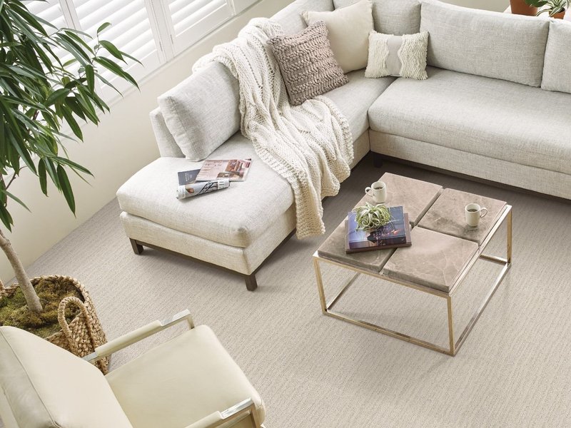 white living room - Uptight Flooring in AZ | 1551 N Dysart Rd, Avondale, AZ 85392