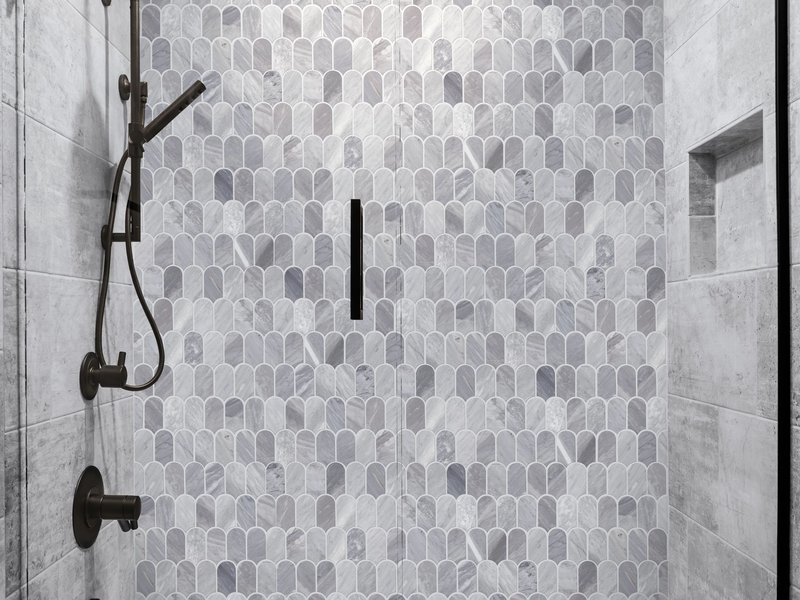 Shower Tile Installation by Uptight Flooring